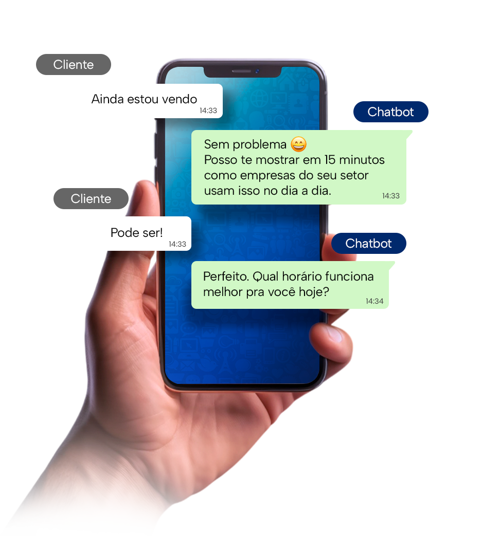 Celular com WhatsApp